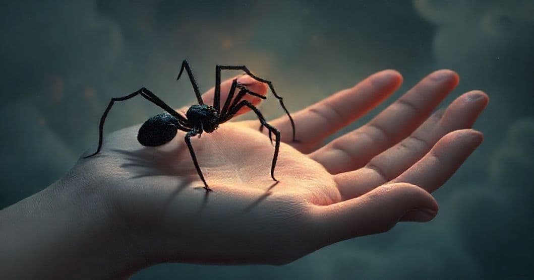 Featured image for The Black Spider on the Palm: Unpacking Pregnancy Dreams of Anxiety and Transformation