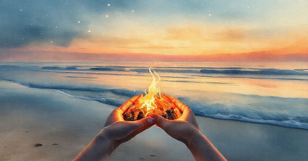 Featured image for Cradling Beach Embers: The Hidden Language of Dreams at the Shoreline