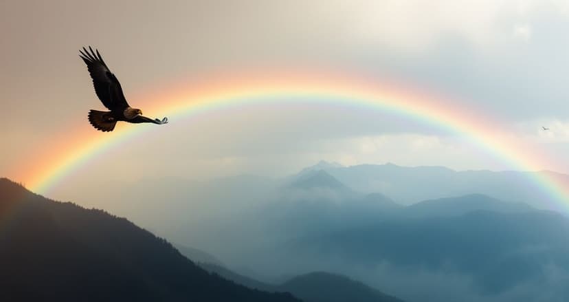 Featured image for Hawk, Eagle, Rainbow Dreams: Nature’s Messengers in Your Subconscious
