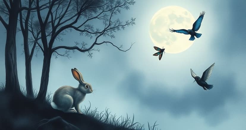 Featured image for Moonlit Wanderings: The Symbolism of Rabbits, Moths, and Dead Birds in Night Dreams