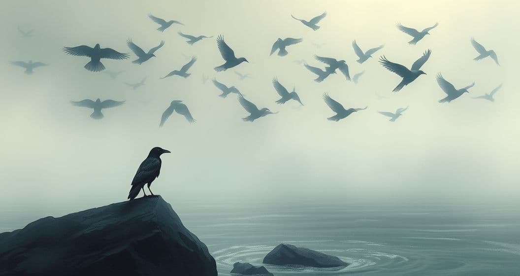Featured image for The Crow Tides: What Your Dreams of Crows Reveal About Balancing Self and World