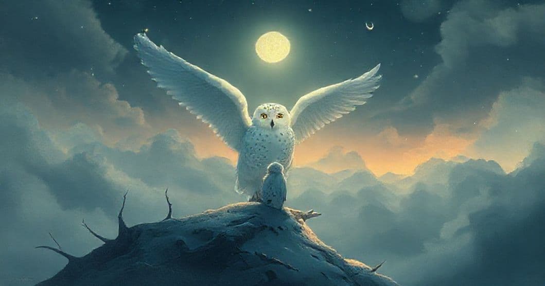 Featured image for The White Owl’s Vigil: A Dream of Grief, Memory, and Symbolic Protection