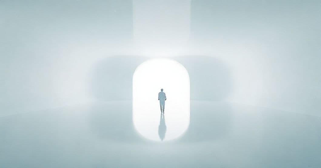 Featured image for Navigating the Infinite White Room: A Dream of Consciousness and Transition