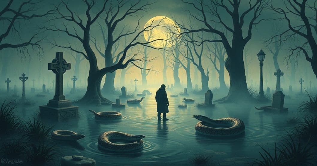 Featured image for Navigating the Swamp of Transformation: Decoding a Cemetery, Snakes, and Self-Discovery in Dreams