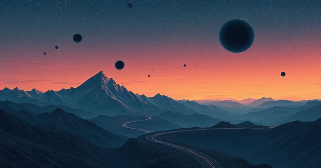 Featured image for Navigating the Cosmic at Dusk: Interpreting a Dream of Black Holes and Mountain Roads