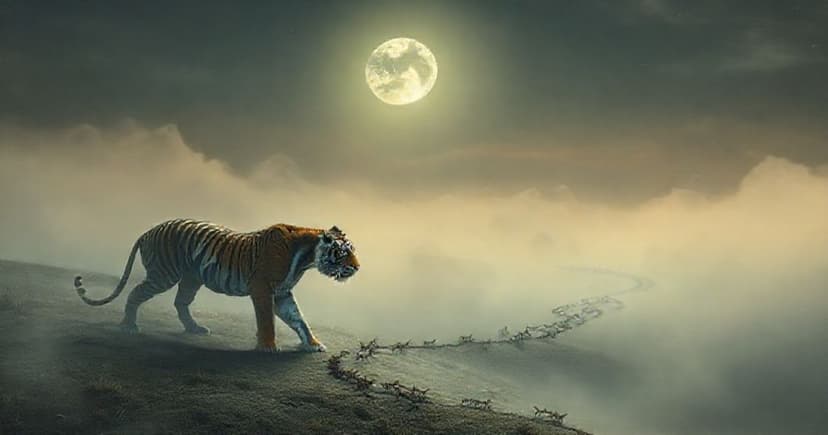 Featured image for The Tiger, Ants, and Moonlight: Decoding a Dream of Contrasting Symbolism