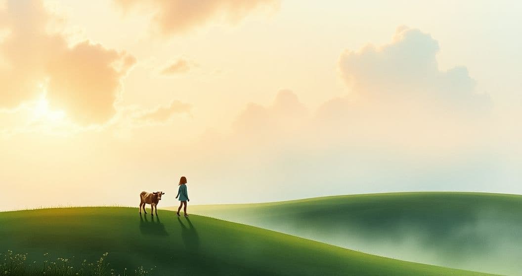 Featured image for Beneath Cow Skies: The Hidden Meaning of Whispering with Cows in Dreams
