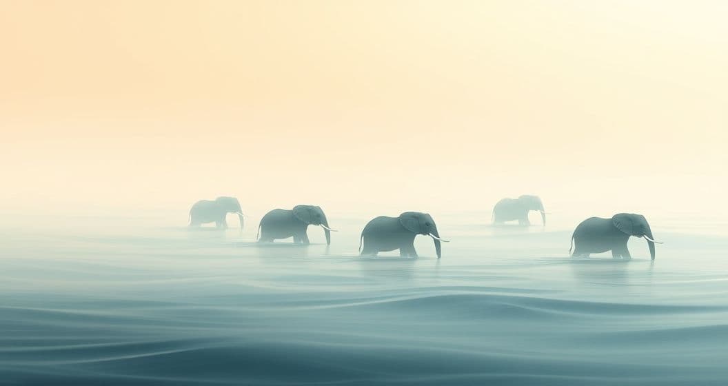 Featured image for The Elephant Tides of Balance: What Multiple Elephants in Dreams Signify