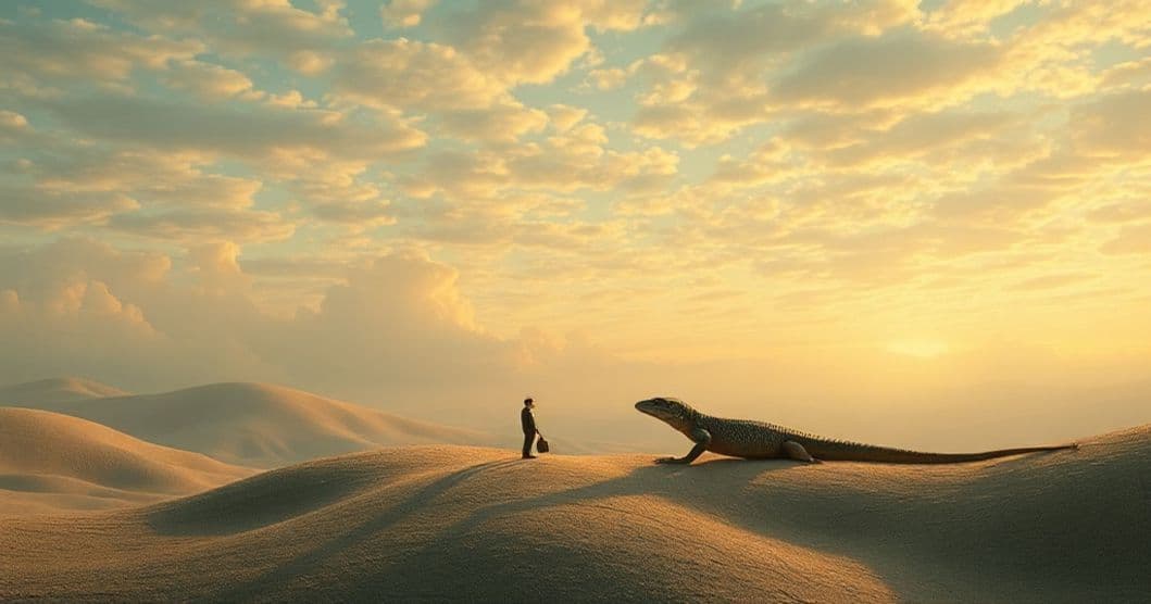 Featured image for Lizard Whispers in the Sky: Decoding Dreams of Shared Secrets Beneath Lizard Skies