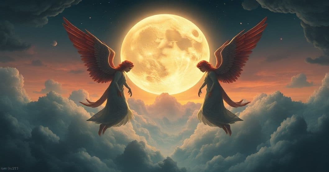 Featured image for The Dual Moon, Burning Angels, and the Unconscious Warning: Decoding a Dream of Transformation and Anxiety