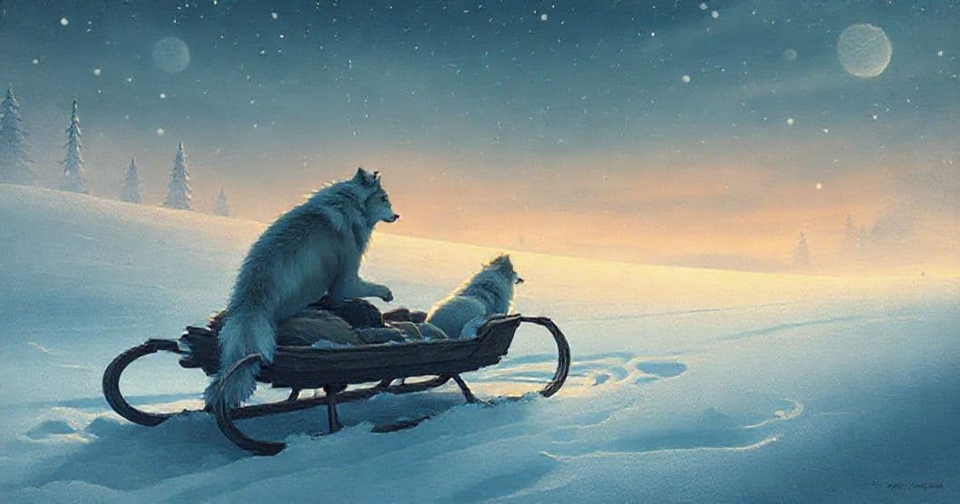 Featured image for The Snowbound Sled: Unpacking a Dream of Wolves, Wisdom, and Cryptic Phrases