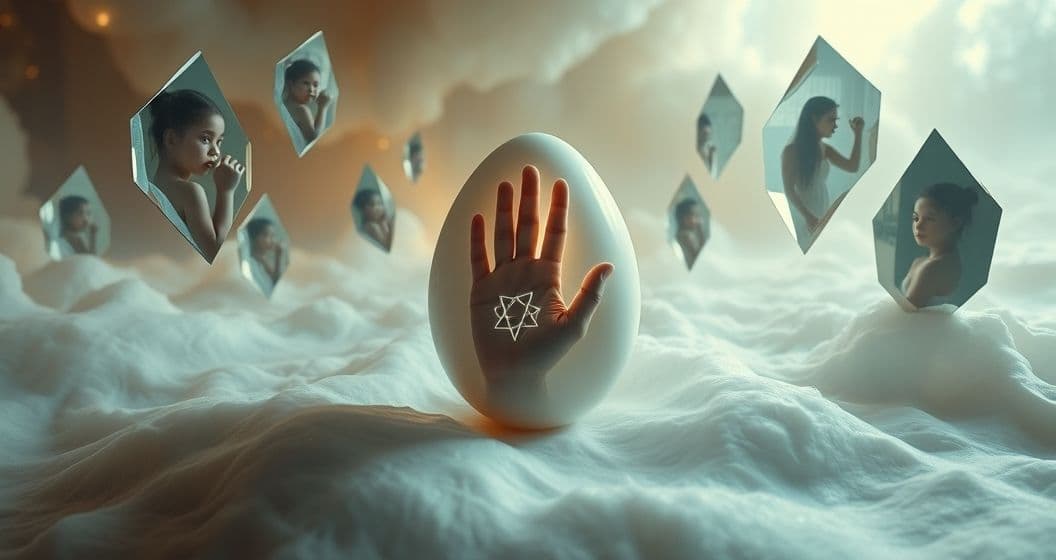 Featured image for Eggs and Mirrors in Dreams: The Hidden Sigil of Self-Reflection