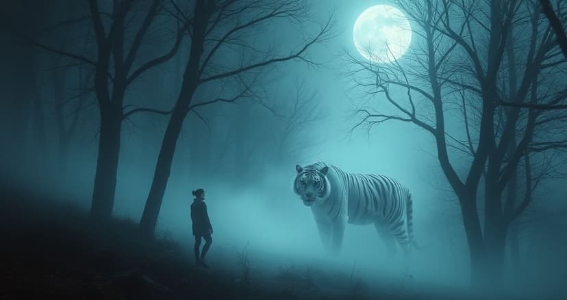 Featured image for The Moonlit Tiger: Decoding Dreams of Wandering with a Flickering Predator