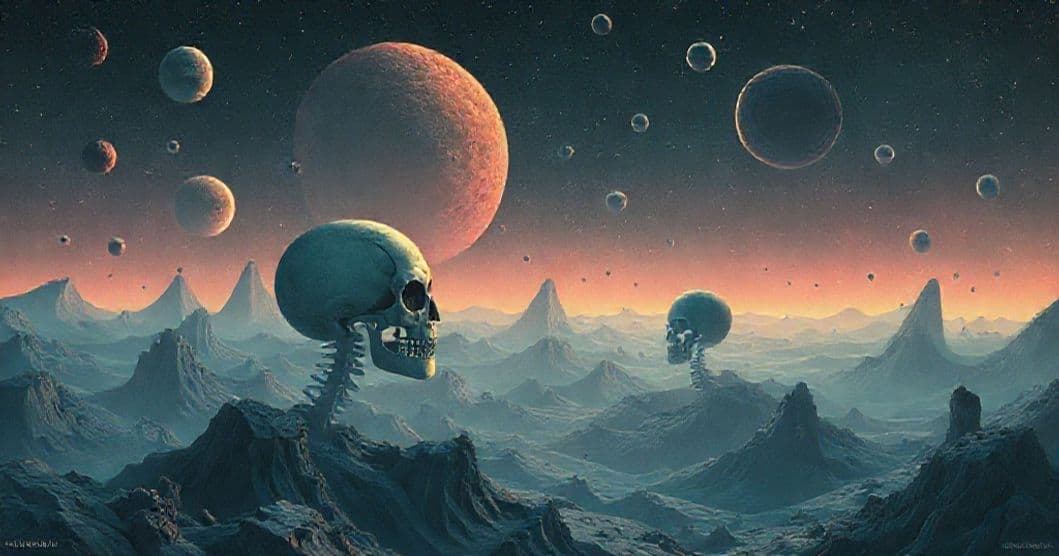 Featured image for Navigating the Unconscious: A Dream of Asteroids, Skeletal Faces, and Panic