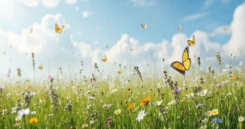 Fallback Dream Image: calming dream meadow with butterflies