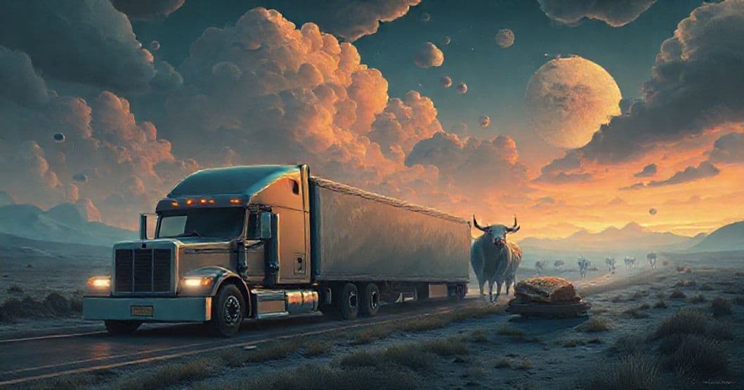 Featured image for Navigating the Unconscious: A Dream Analysis of Semi Trucks, Demon Cows, and Bread