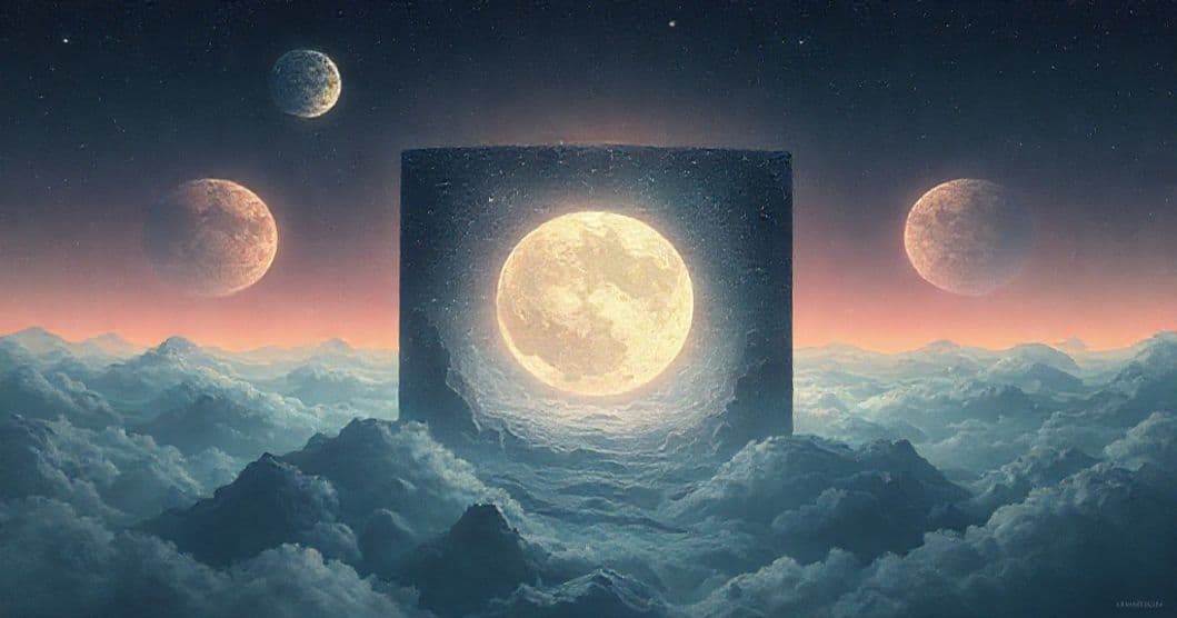 Featured image for The Celestial Cube and Three Moons: Decoding a Dream of Mystery and Uncertainty