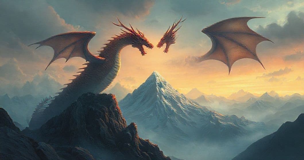 Featured image for The Two-Headed Dragon and the Mountain: A Dream of Inner Conflict and Courage