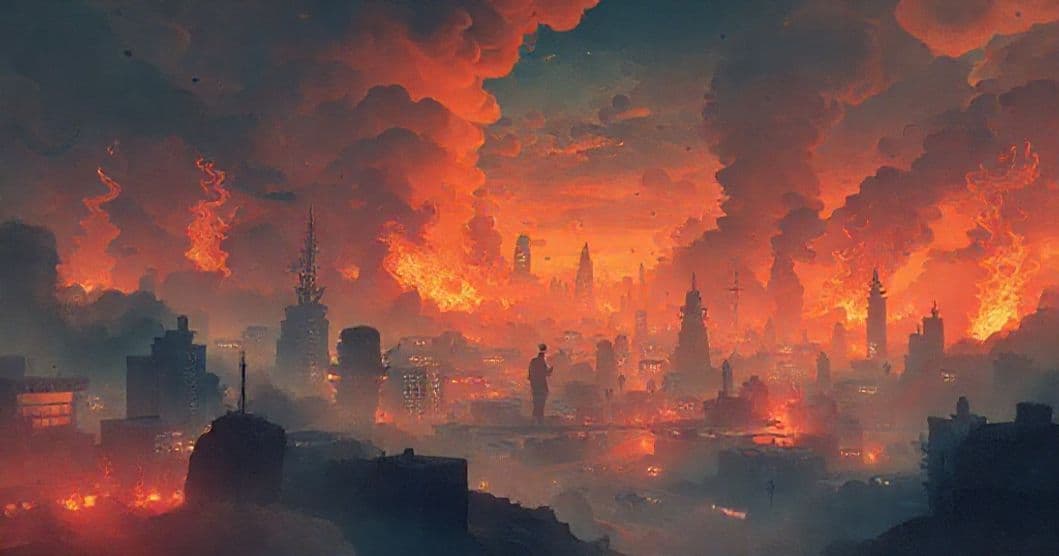 Featured image for Navigating the Burning Marketplace: A Dream of Self-Assurance in Crisis