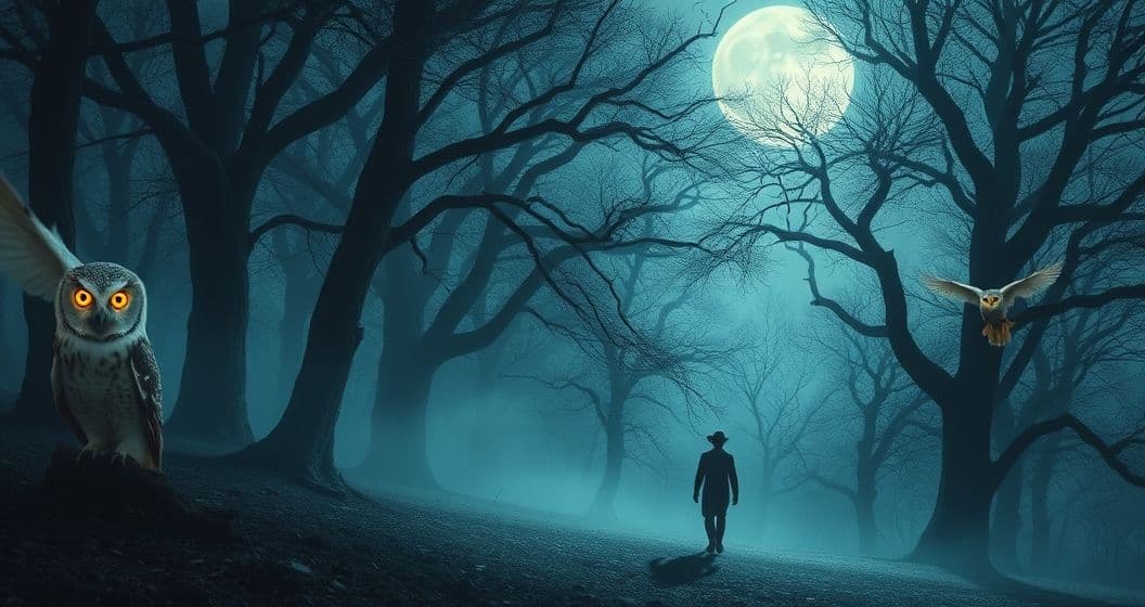 Featured image for Moonlit Encounters: The Symbolism of Wandering With Owls in Dreams