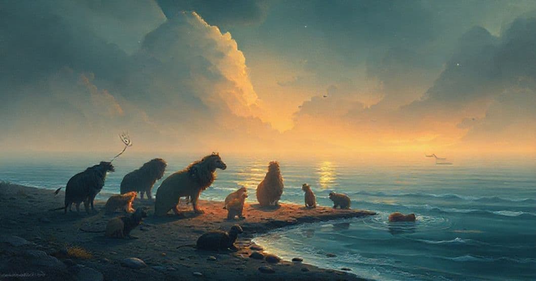Featured image for The Gathering by the Water’s Edge: A Dream of Animal Wisdom and Warning