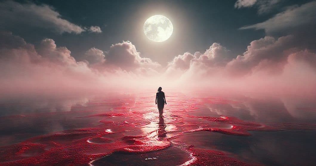 Featured image for Moonlit Blood Paths: What Your Dream of Wandering Through Red Symbolizes