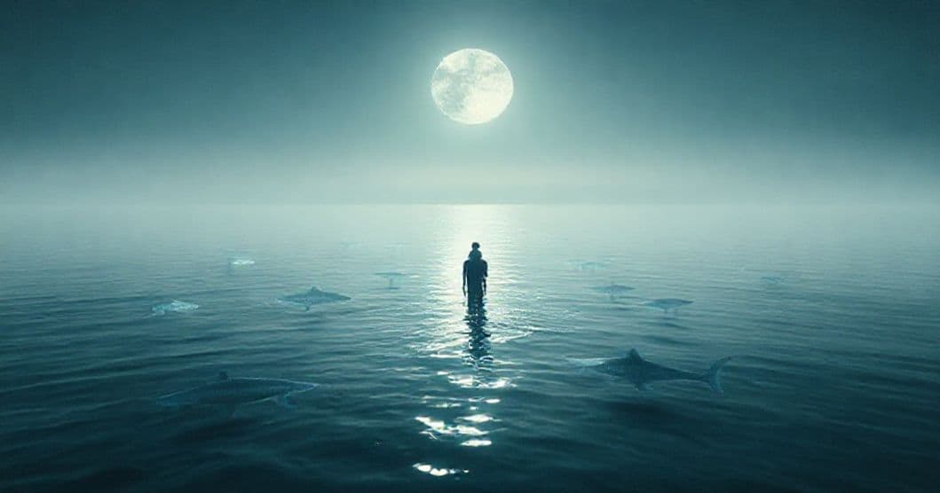 Featured image for Moonlit Shark Wanderings: Decoding Dreams of Oceanic Mystery and Motion
