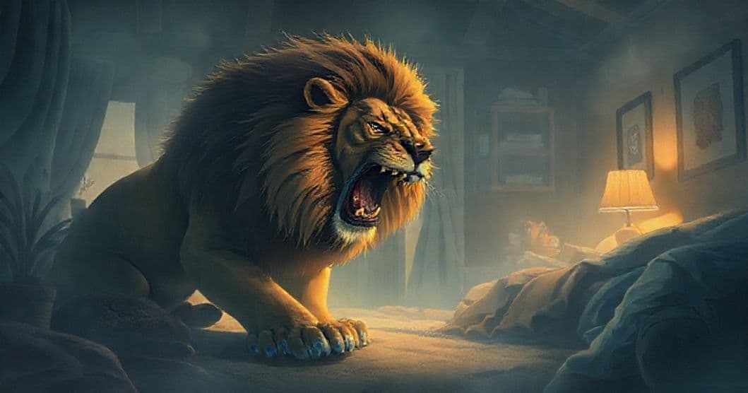 Featured image for The Aggressive Lion in the Home: Unpacking a Dream of Family, Fear, and Survival
