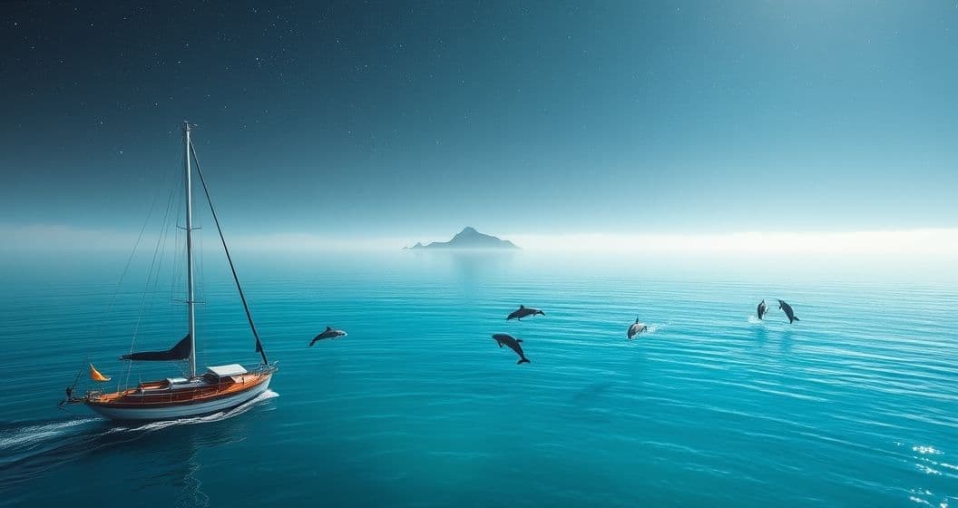 Featured image for Dolphins on the Horizon: The Meaning of Sailing Dreams with These Oceanic Messengers