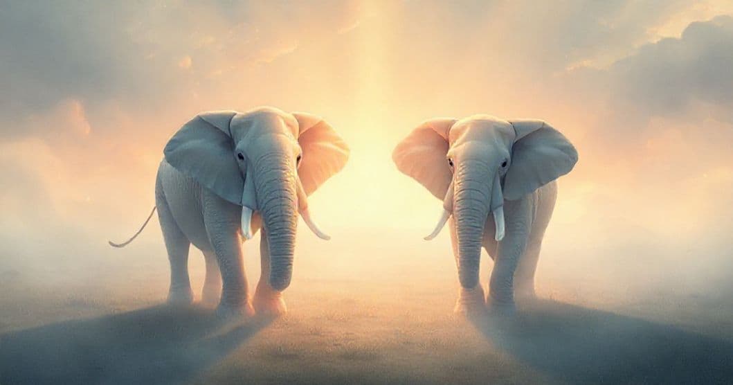 Featured image for The Profound Happiness of Pale Elephants: A Dream of Transcendence and Symbolic Light